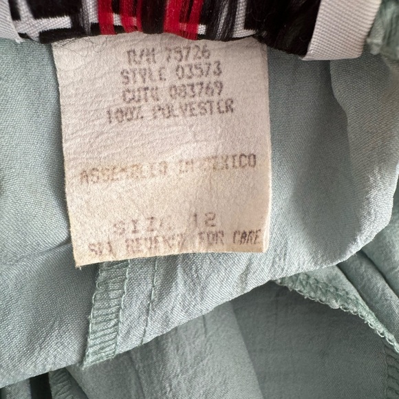 Womens Vintage Teddi 80s 90s Track Suit Light Green Size 12 Petite Medium - Picture 9 of 10